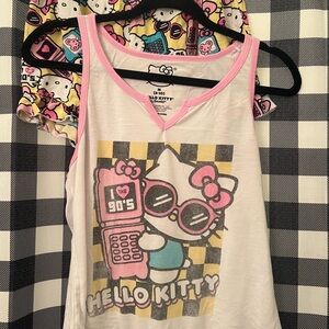 Hello Kitty Kids Tank Top - White and Pink
